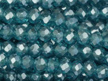 Glas·Rondellen (1S) - Peacock - Blue 2.6x3.2mm (312038)