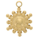 Anhänger Sonne (1) - Edelstahl golden - 8mm (500048)