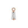 Anhänger () - mit Strassstein - 3x6mm rosé (97800) -