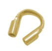 925 Drahtschoner () - 5x4mm vergoldet (4787) -