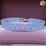 Makramée Armband (1) - Violet Macaron (30024)