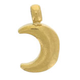 Anhänger Mond (1) - 4mm Edelstahl - golden (500064)