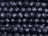 Blaufluss·Perlen (1S) - dunkelblau facettiert - ~3.7mm (311810)
