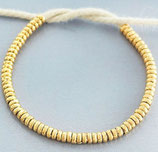 97% Perlen Ringe (1S) - 2.4x1mm - vergoldet (6220)