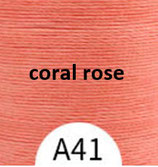 Polyester gewachst (1) - coral rose - 0.35mm (A41)