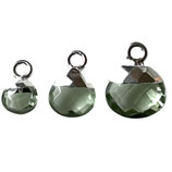 925 Herz Anhänger () - 10mm Amethyst - grün (HS1004) -