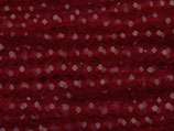 Glas·Rondellen (1S) - Medium Siam facettiert - ~2x3mm (311824)