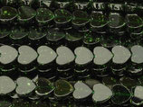 Grünfluss·Herzen (1S) - dunkelgrün ~6mm (311799)