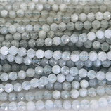 Mineralien·Perlen (1S) - Aquamarin - facettiert ~3.5mm (870941)