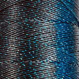 Glitzer Polyester (1) - 0.3mm Black - Teal (009)