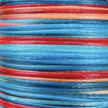 Polyester gewachst (1) - Multicolor 0.5mm - FLACH (15)