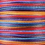 Polyester gewachst (1) - Multicolor 0.5mm - FLACH (07)