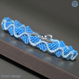 Makramée Armband (1) - Blau (30059)