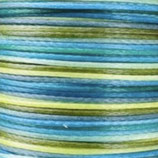 Polyester gewachst (1) - Multicolor 0.5mm - FLACH (40)