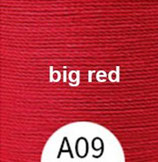 Polyester gewachst (1) - big red - 0.8mm (A09)