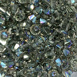 5328 Bicone (50) - 3mm Black Diamond - Shimmer