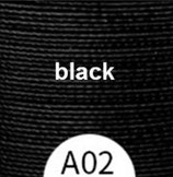 Polyester gewachst (1) - black - 0.45mm (A02)