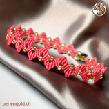 Makramée Armband (1) - Coral (30129)