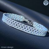 Makramée Armband (1) - Hellblau (30042)