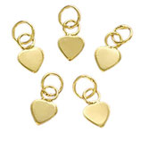 925 Herzchen () - 4mm vergoldet (4743) -