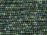 Mineralien·Perlen (1S) - Chrysocoll facettiert - ~3mm (871619)
