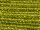 Glas·Perlen (1S) - Lt. Olive facettiert - ~2mm (311856)