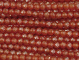 Mineralien·Perlen (1S) - Karneol facettiert - ~2mm (871634)