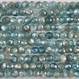 Mineralien·Perlen (1S) - Zirkon blau facettiert - ~4mm (891625)