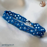 Makramée Armband (1) - Dunkelblau (30135)