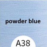 Polyester gewachst (1) - powder blue - 0.55mm (A38)