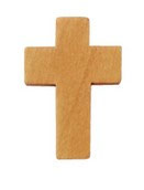 Holz·Kreuz (1) - hell ~22x14x5mm (92263)