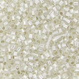 Miyuki Delicas 15/0 - Crystal Silver - Lined (41·B10)