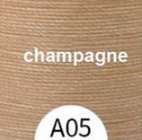 Polyester gewachst (1) - champagne - 0.35mm (A05)