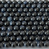 Mineralien·Perlen (1S) - Schwarzes Tigerauge ~8mm (890254)