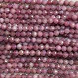 Mineralien·Perlen (1S) - Rosa Turmalin facettiert - ~4.3mm (891824)