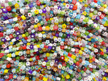 Millefiori Blumen (1S) -  Glas ~5mm - Farbenmix (92302)