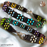 Makramée Armband (1) - Schwarz/Bunt (30151)