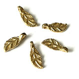 Messing Anhänger () - 9x20mm Blatt (9280) -