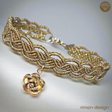 Makramée Armband (1) - Olivgold (30043)