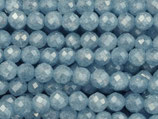 Zirkonia·Perlen (1S) - Aqua Denim facettiert - ~3mm (311818)