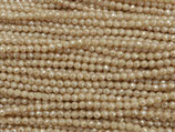 Glas·Perlen (1S) - Beige facettiert - ~3mm (311852)