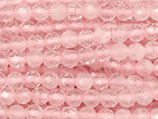 Mineralien·Perlen (1S) - Rosenquarz facettiert - ~3.3mm (871666)