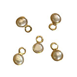 925 Süsswasserperle () - ~5mm vergoldet (4767) -