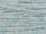 Mineralien·Rondellen (1S) - Aquamarin facettiert - ~4x3mm (871623)