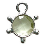 925 Sonne () - 4mm Amethyst - grün (MS5003) -