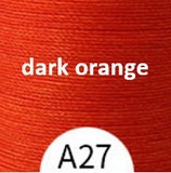 Polyester gewachst (1) - dark orange - 0.55mm (A27)