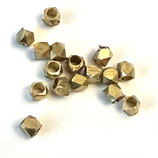 Messing Perlen () - ~2.5x3mm facettiert (9902) -