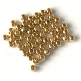 925 Perlen () - 2mm - vergoldet (4505) -
