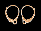 925 Lotusblüte  (1) - 8x12mm rosé - vergoldet (5556)