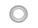 Ornament Donut (1) - ~30mm Edelstahl (451216)